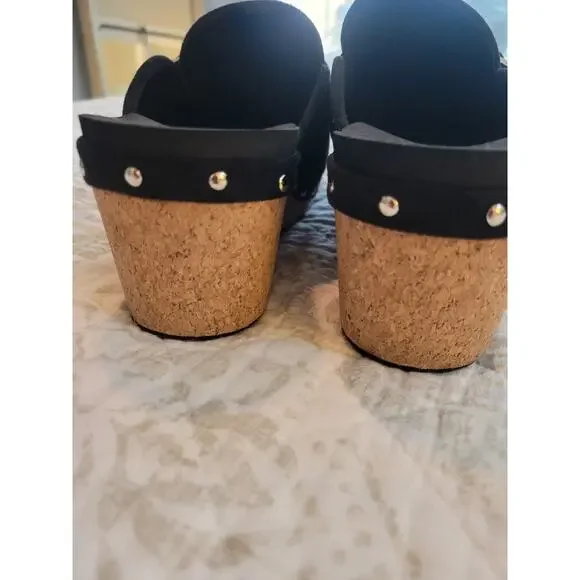 Corky's Black Size 9 Just Precious Slip On Wedge 2.5" Memory Foam Insoles EUC - Picture 8 of 9